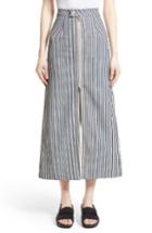 Women's Eckhaus Latta Zip Front Stripe Skirt - Blue
