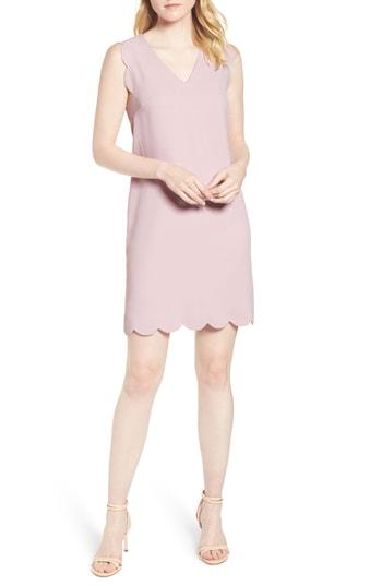 Women's Cece Scallop Edge Shift Dress - Pink