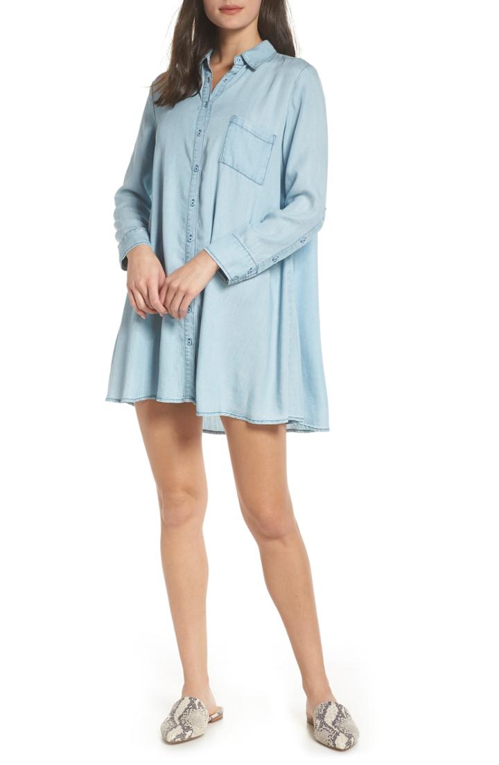 Women's Bb Dakota Indigo Shirtdress - Blue