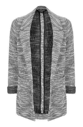 Petite Women's Topshop Boucle Boyfriend Blazer P Us (fits Like 00p) - Black