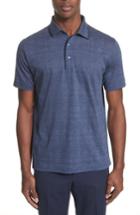 Men's Canali Cotton Polo Shirt Us / 50 Eur - Blue