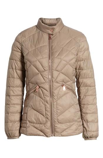 Women's Bernardo Water-resistant Thermoplume Insulated Jacket - Beige