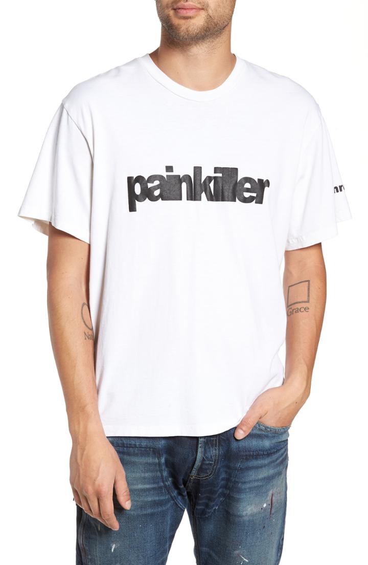 Men's Mr. Completely Painkiller Oversize Graphic T-shirt, Size - White