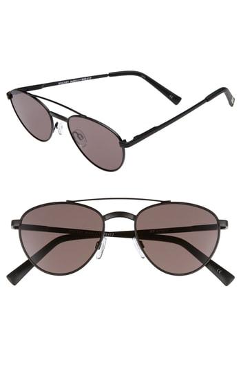 Women's Le Specs Rocket Man 52mm Aviator Sunglasses - Matte Black