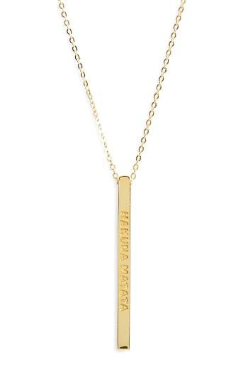 Women's Mantraband Hakuna Matata Pendant Necklace