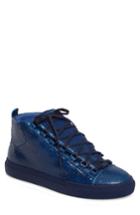 Men's Balenciaga Arena High Sneaker Us / 44eu - Blue