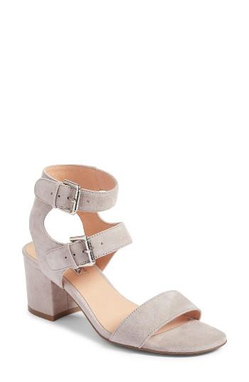 Women's Halogen Vickie Block Heel Sandal M - Grey