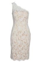 Women's Eliza J One-shoulder Lace Dress - Ivory