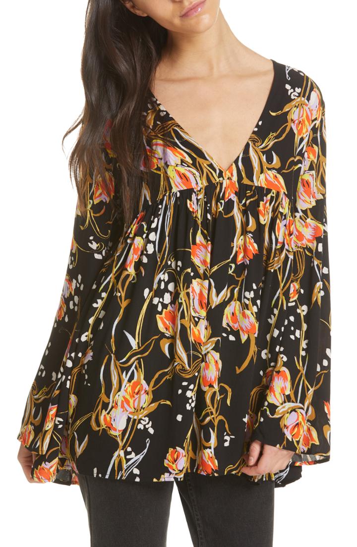 Women's Free People Bella Print Tunic - Ivory
