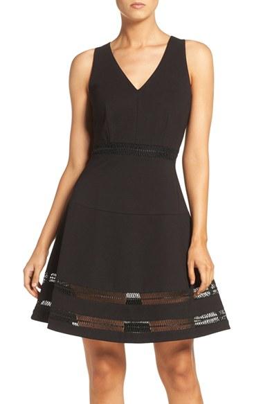 Women's Adelyn Rae Ponte Fit & Flare Dress