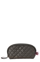 Steph & Co. Black Quilted Mini Dome Cosmetics Case