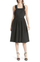 Women's Ulla Johnson Willa Pinafore Dress - Black