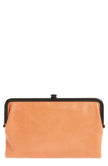 Women's Hobo Glory Leather Wallet - Orange