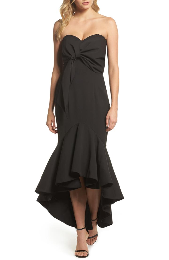 Women's Jarlo Freda Knotted Strapless Mermaid Gown