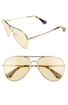 Women's Sonix Lodi 62mm Mirrored Aviator Sunglasses - Honey/ Gold
