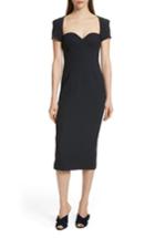 Women's Cinq A Sept Gianna Sweetheart Neck Sheath Dress - Blue