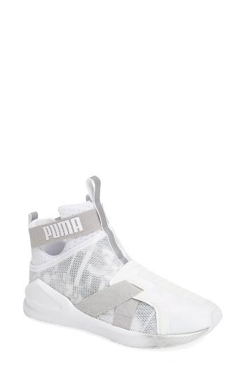 Women's Puma Fierce Strap Swan Training Sneaker .5 M - White