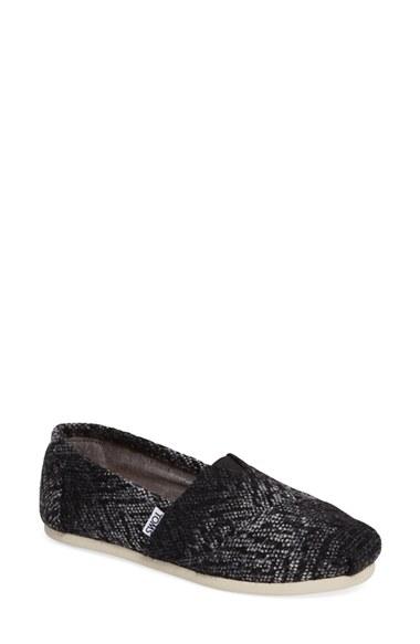 Women's Toms 'classic' Print Wool Slip-on