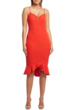 Women's Bardot Kristen Flounce Dress - Red