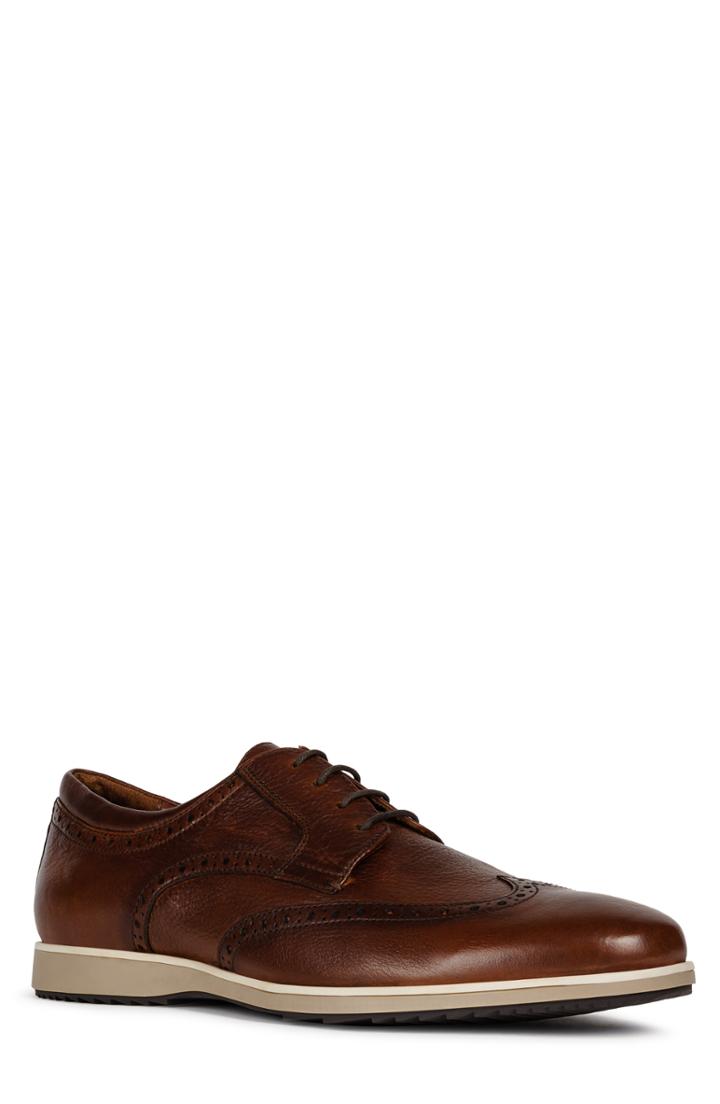 Men's Geox Blainey 2 Wingtip Us / 39eu - Brown