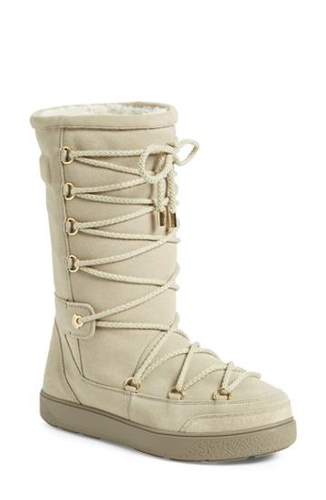 Women's Moncler 'new Laetitia' Genuine Shearling Boot