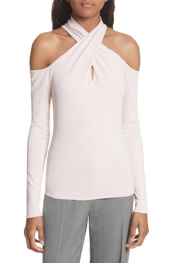 Women's Milly Crisscross Keyhole Neck Top