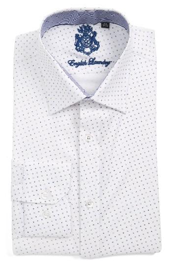 Men's English Laundry Trim Fit Geometric Dress Shirt
