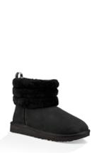 Women's Ugg Classic Mini Fluff Quilted Shaft Boot M - Black
