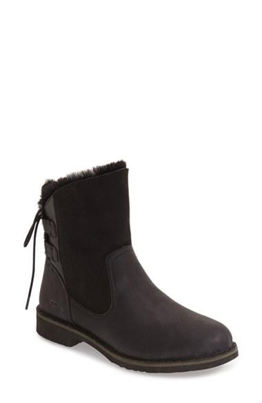 Women's Ugg Naiyah Genuine Shearling Lace Back Bootie