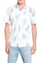 Men's Tori Richard Shadow Crane Regular Fit Sport Shirt - White