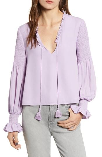 Women's Rebecca Minkoff Penelope Ruffle Top, Size - Purple