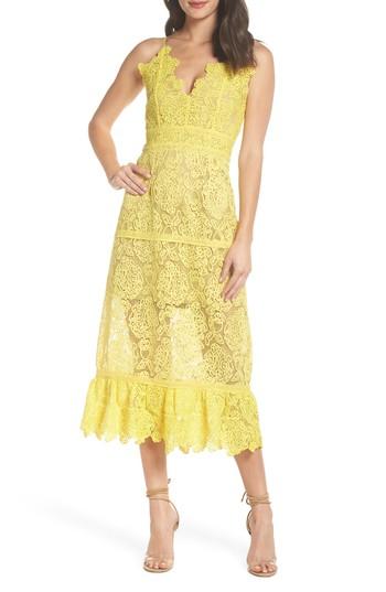 Women's Foxiedox Majorie Lace Dress - Yellow