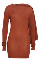 Women's Rick Owens Merino Wool Drape Back Sweater