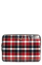 Kate Spade New York Rustic Plaid Universal Laptop Sleeve - Red