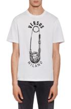 Men's Versus Versace Safety Pin Graphic T-shirt - White