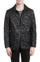 Men's Burberry Rushton Trim Fit Quilted Jacket - Black