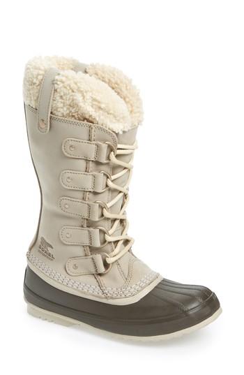 Women's Sorel Joan Of Arctic(tm) Lux Waterproof Winter Boot With Faux-fur Cuff .5 M - Beige