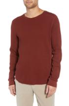 Men's Vince Regular Fit Waffle Knit T-shirt, Size - Red