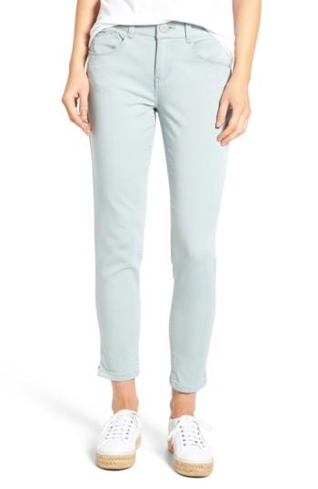Petite Women's Wit & Wisdom Ab-solution Stretch Twill Skinny Pants P - Blue