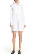 Women's Isabel Marant Etoile Milena Ruffle Neck Shirtdress Us / 36 Fr - White