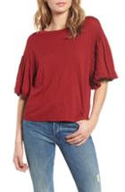 Women's Treasure & Bond Colorblock Cotton Blend Raglan Top, Size - Grey