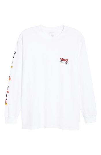Men's Vans Mickey's 90th Long Sleeve T-shirt - White