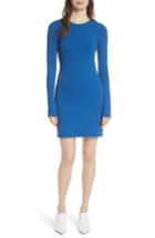 Women's Diane Von Furstenberg Long Sleeve Minidress, Size - Blue
