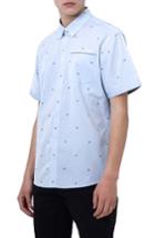 Men's 7 Diamonds Cool It Down Embroidered Woven Shirt - Blue