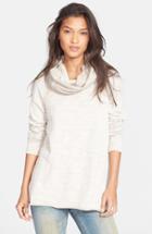 Women's Free People 'beach Cocoon' Cowl Neck Pullover - White