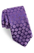 Men's Nordstrom Men's Shop Summer Slices Medallion Silk Tie, Size - Purple