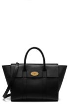 Mulberry Bayswater Grained Leather Satchel - Black