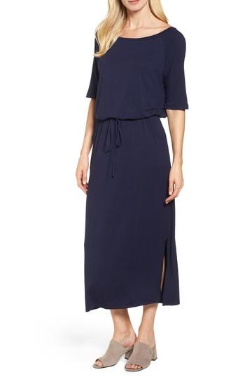Women's Caslon Tie Waist Maxi Dress, Size - Blue