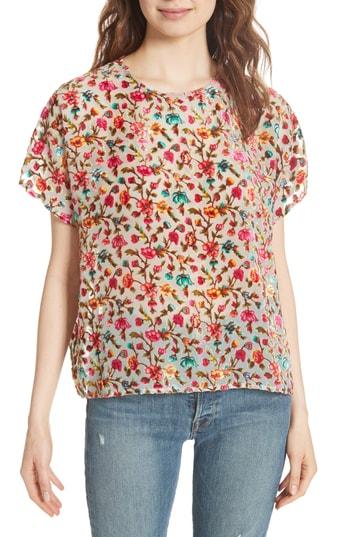 Women's Mes Demoiselles Clover Print Blouse - Pink