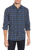 Men's Grayers Truman Slim Fit Herringbone Twill Sport Shirt - Blue